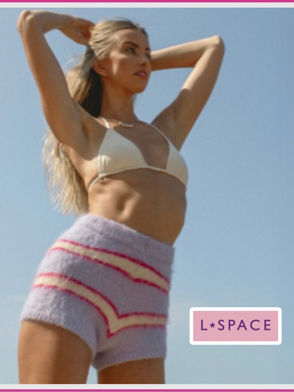 NWT L*Space - Montauk Shorts (only) - Sandy Dune Stripe Medium boho